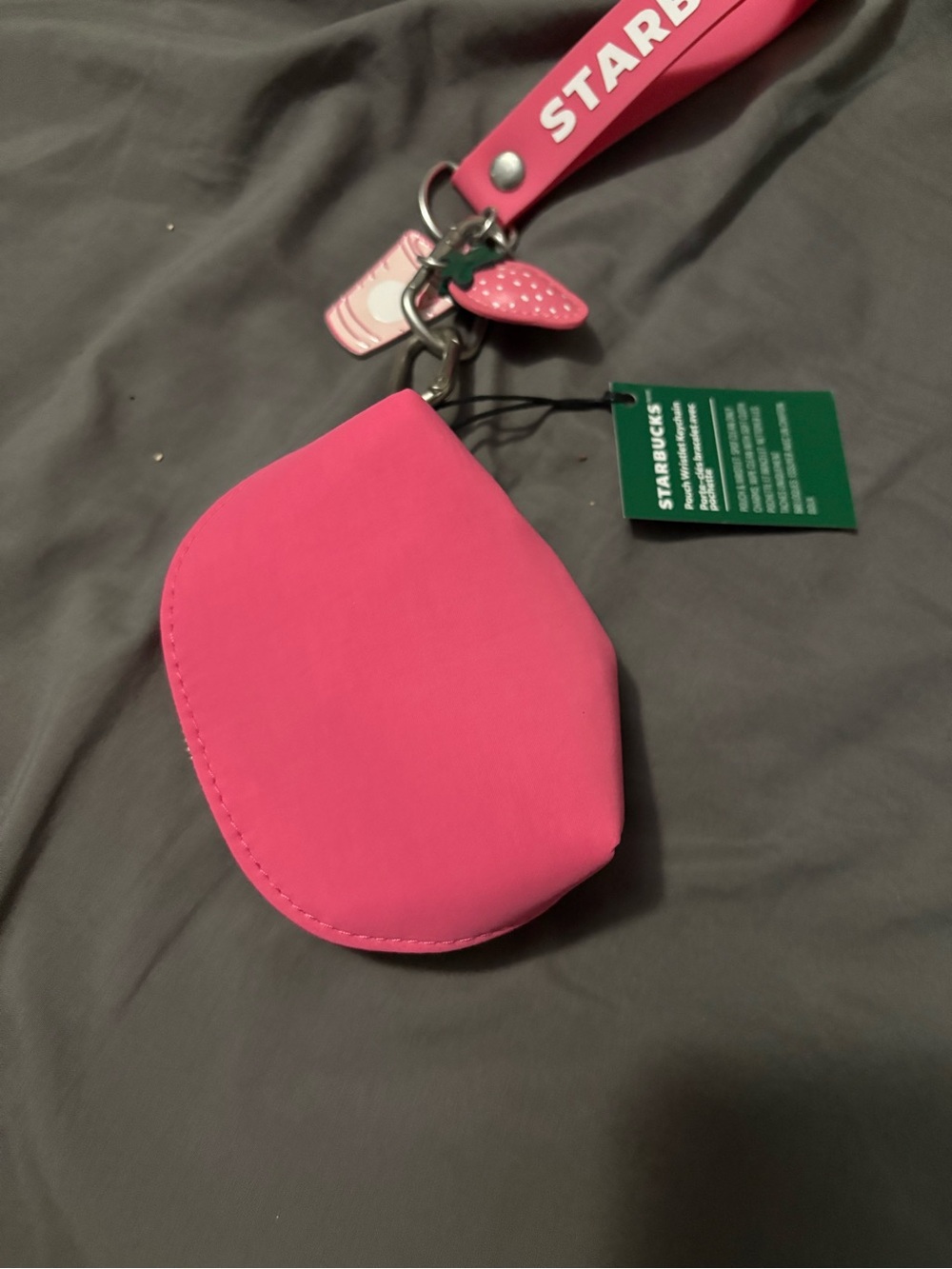 NWT Starbucks Pouch Wristlet Keychain - Picture 2 of 4